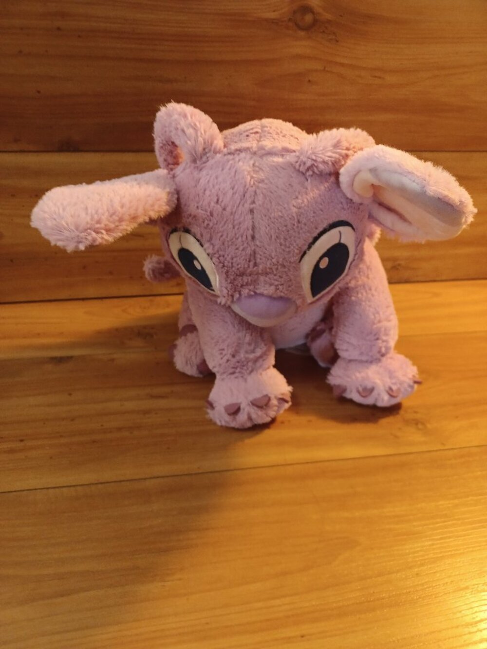 Disney Store Angle Pink Plush Alien 15'in Medium Lilo & Stitch His Girlfriend